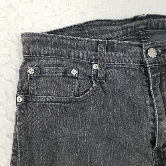 Levis 559 Jeans Mens 33x29 Black Straight Leg Comfort Fit Stretch Denim Pants - Picture 3 of 16